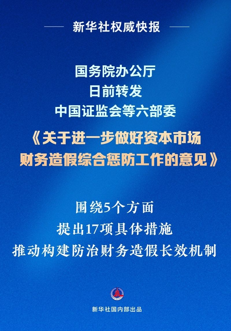 最高检：将协同证监会等部门严打资本市场财务造假各类犯罪